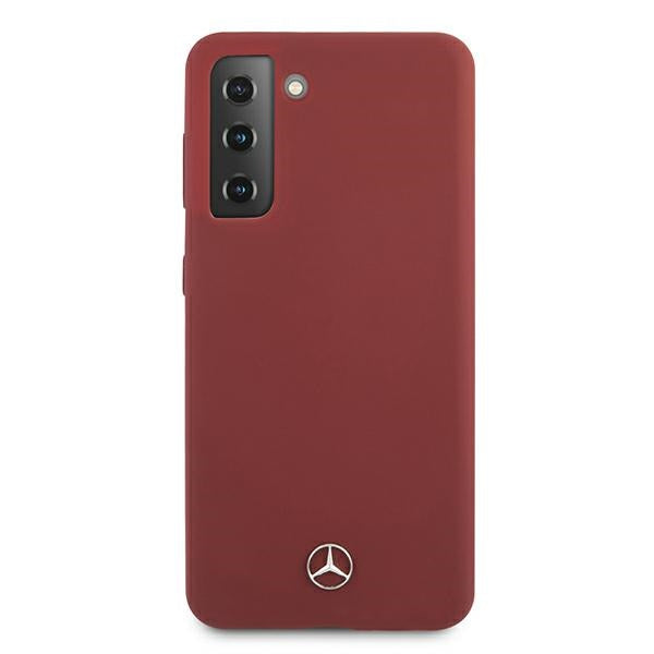 Mercedes-Benz silikoninis dėklas Galaxy S21 – raudonas -- Samsung Galaxy S21