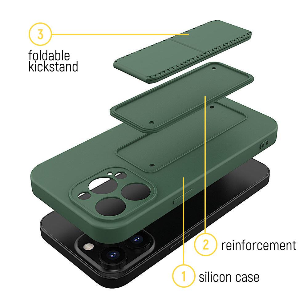 Wozinsky Kickstand dėklas iPhone 12 Pro Max – juodas -- iPhone 12 Pro Max