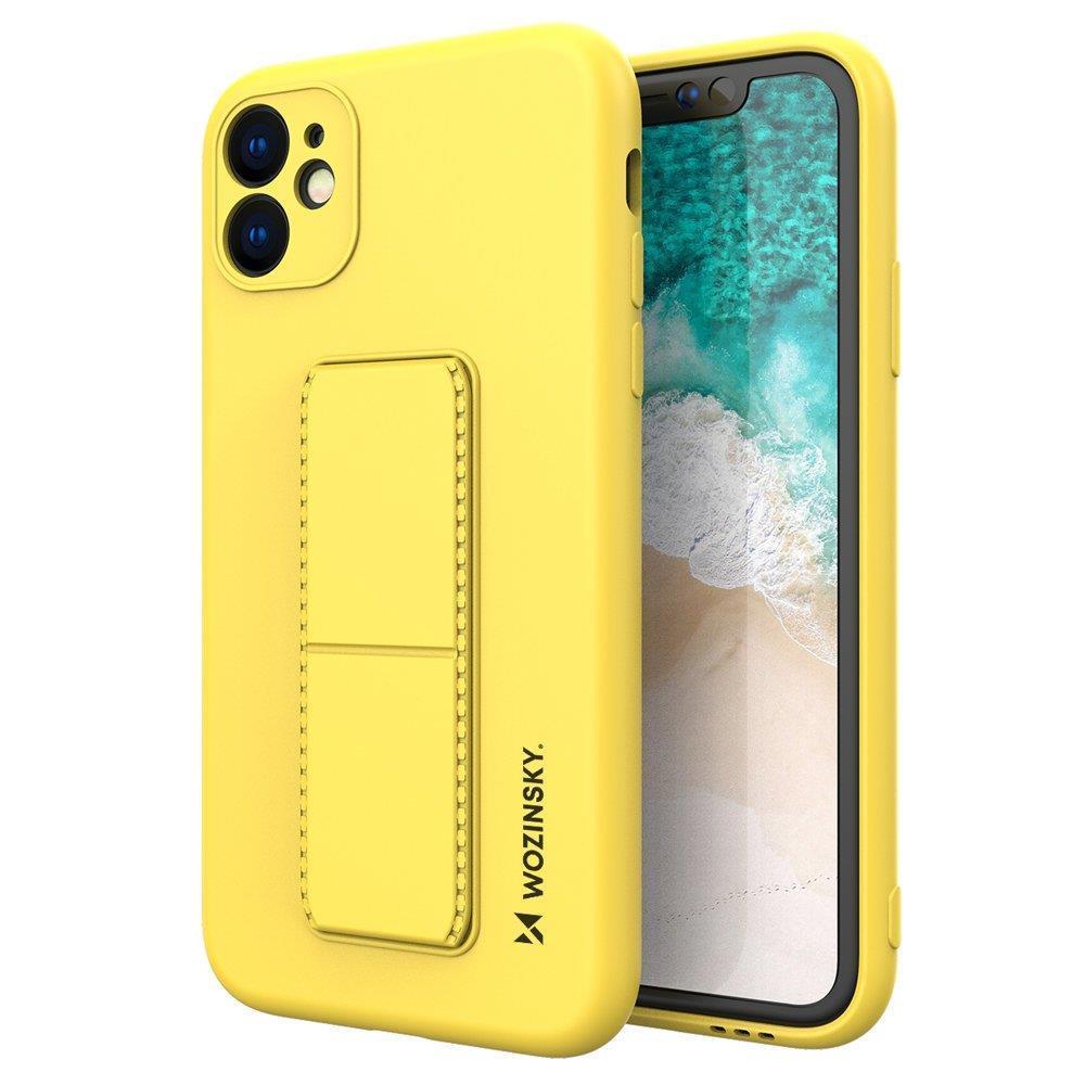 Wozinsky Kickstand dėklas iPhone 12 Pro Max – geltonas -- iPhone 12 Pro Max