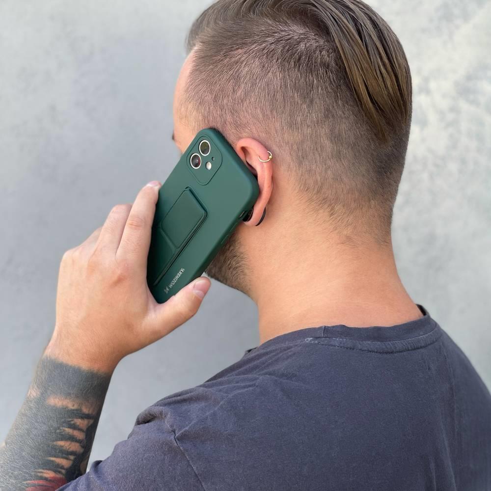 Wozinsky Kickstand dėklas Samsung Galaxy S21+ 5G – raudonas -- Samsung Galaxy S21+