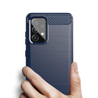 Carbon Case TPU dėklas Samsung Galaxy A72 4G – mėlynas -- Samsung Galaxy A72