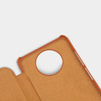 Nillkin Qin odinis dėklas Xiaomi Redmi Note 9T 5G – rudas -- Xiaomi Redmi Note 9T