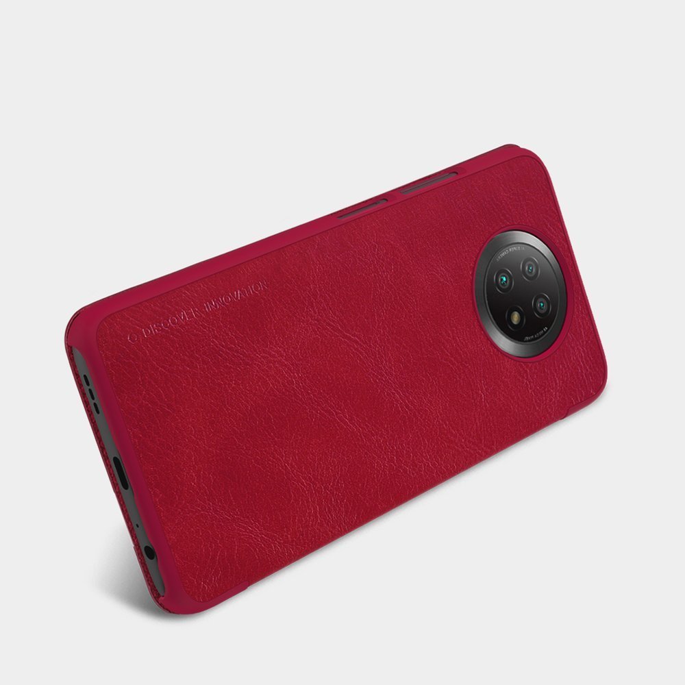 Nillkin Qin odinis dėklas Xiaomi Redmi Note 9T 5G – rudas -- Xiaomi Redmi Note 9T