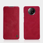 Nillkin Qin odinis dėklas Xiaomi Redmi Note 9T 5G – rudas -- Xiaomi Redmi Note 9T