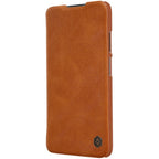 Nillkin Qin odinis dėklas Xiaomi Redmi Note 9T 5G – rudas -- Xiaomi Redmi Note 9T
