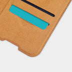 Nillkin Qin odinis dėklas Xiaomi Redmi Note 9T 5G – rudas -- Xiaomi Redmi Note 9T