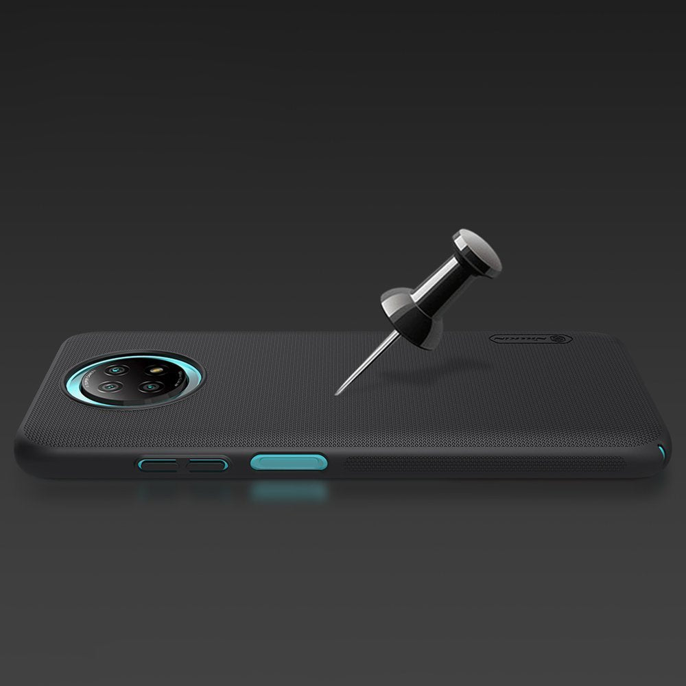 Nillkin Super Frosted Shield dėklas Redmi Note 9T 5G – juodas -- Xiaomi Redmi Note 9T