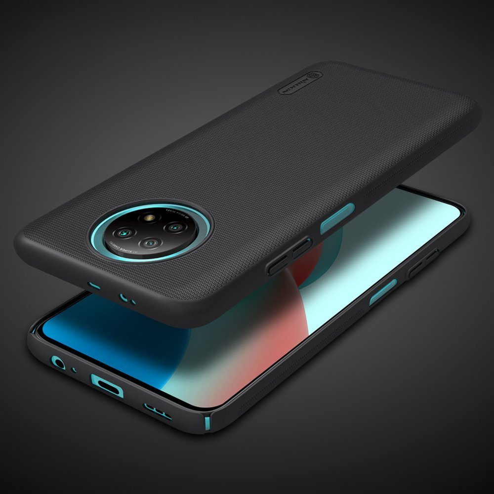 Nillkin Super Frosted Shield dėklas Redmi Note 9T 5G – juodas -- Xiaomi Redmi Note 9T