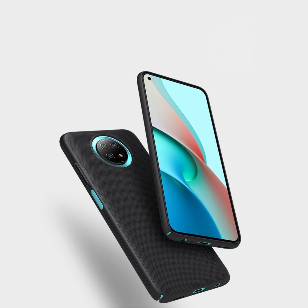 Nillkin Super Frosted Shield dėklas Redmi Note 9T 5G – juodas -- Xiaomi Redmi Note 9T