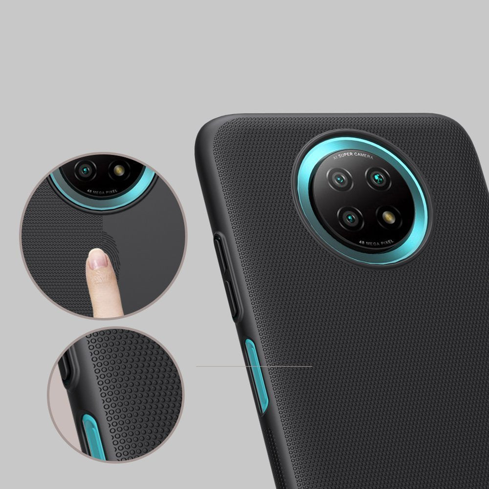 Nillkin Super Frosted Shield dėklas Redmi Note 9T 5G – juodas -- Xiaomi Redmi Note 9T