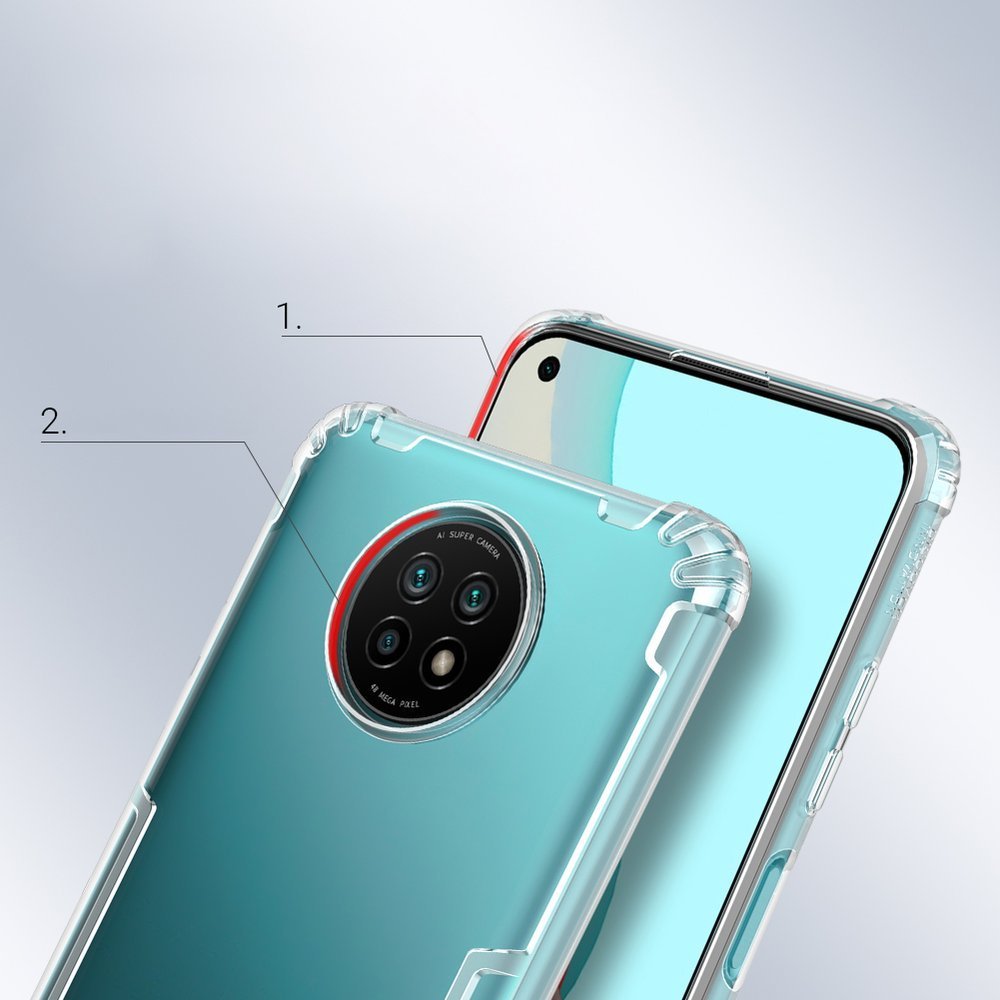 Nillkin Nature skaidrus dėklas Xiaomi Redmi Note 9T 5G -- Xiaomi Redmi Note 9T