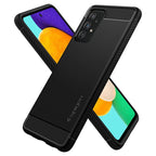 Spigen Rugged Armor dėklas Galaxy A52/A52s – juodas -- Samsung Galaxy A52 / Samsung Galaxy A52s