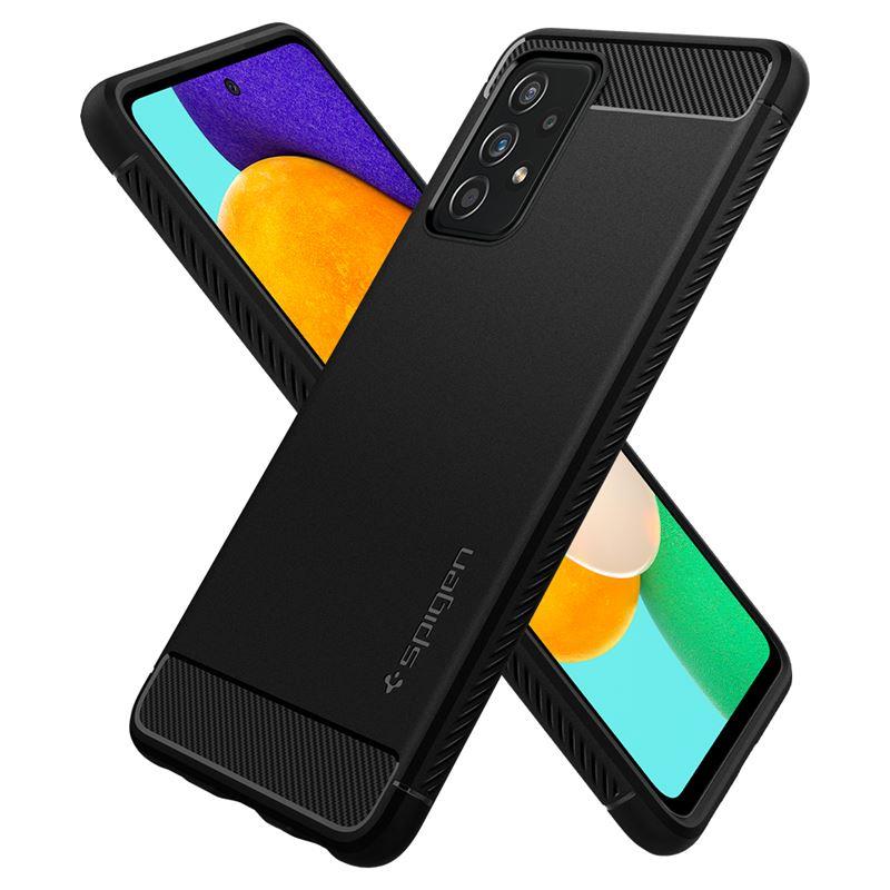 Spigen Rugged Armor dėklas Galaxy A52/A52s – juodas -- Samsung Galaxy A52 / Samsung Galaxy A52s