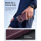 Dėklas ESR Cyber Tough Kickstand MagSafe iPhone 17 Pro Max / 18 Pro Max, bordo -- iPhone 17 Pro Max, iPhone 18 Pro Max