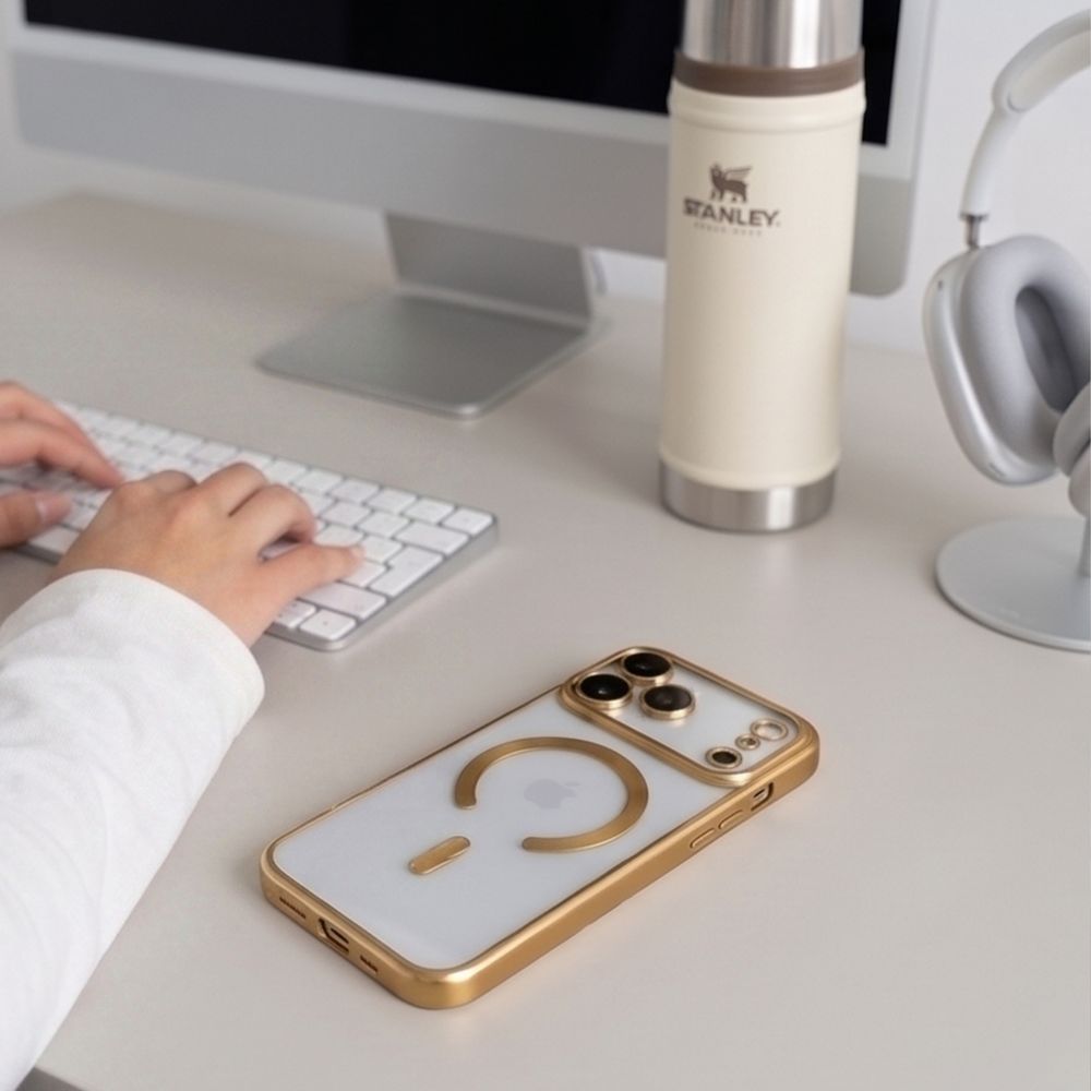 Dėklas Tech-Protect MagFlex MagSafe iPhone 17 Pro / 18 Pro, blizgus auksinis -- iPhone 17 Pro, iPhone 18 Pro
