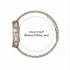 Dirželis Tech-Protect Stainless Apple Watch 8 / 9 / 10 / 11 / 12 / SE / Ultra (44 / 45 / 46 / 49 mm), Starlight...