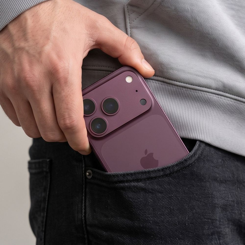 Kameros apsauginis stiklas Tech-Protect Camalloy Fit+ iPhone 18 Pro Max, bordo -- iPhone 18 Pro Max
