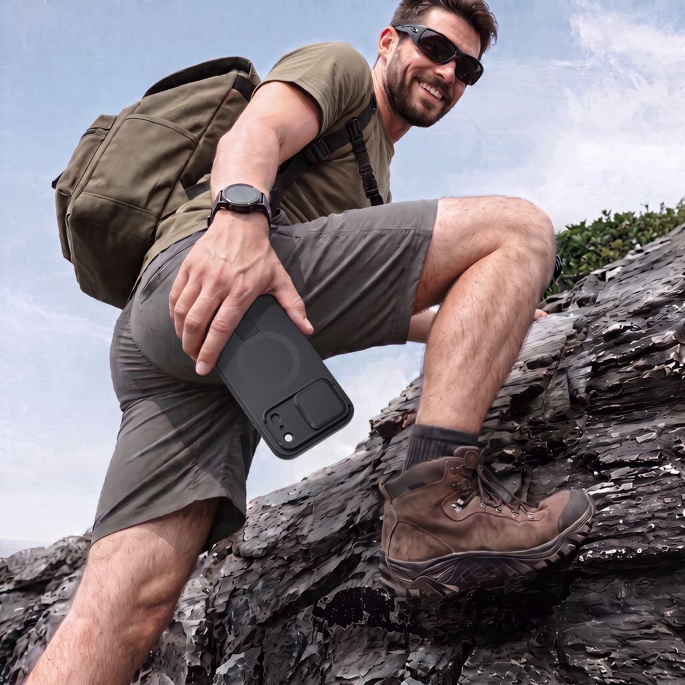 Dėklas Tech-Protect Kevlar Aura MagSafe iPhone 17 Pro Max / 18 Pro Max, juodas -- iPhone 17 Pro Max, iPhone 18 Pro Max