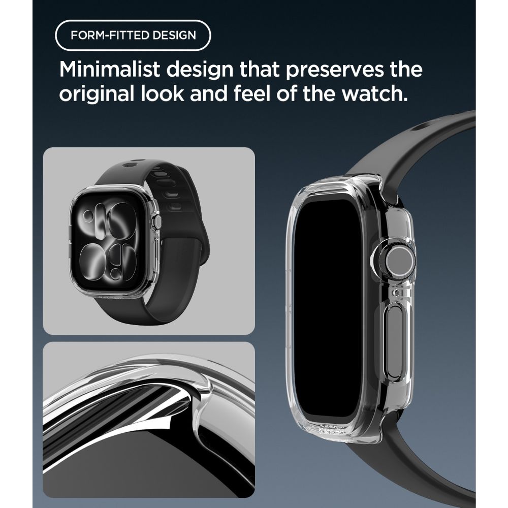 Dėklas Spigen Thin Fit Apple Watch 12 (46 mm), skaidrus -- Apple Watch 12 (46 mm)