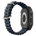 Dėklas Spigen Rugged Armor Apple Watch Ultra 1 / 2 (49 mm), matinis juodas -- Apple Watch Ultra (49 mm), Apple Watch...