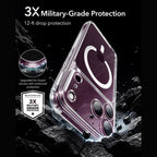 Dėklas ESR Classic Hybrid MagSafe su apsauginiu stiklu iPhone 17 Pro / 18 Pro, skaidrus -- iPhone 17 Pro, iPhone 18 Pro