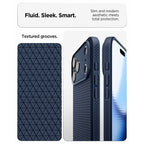 Dėklas Spigen Liquid Air iPhone 17 Pro Max / 18 Pro Max, tamsiai mėlynas -- iPhone 17 Pro Max, iPhone 18 Pro Max