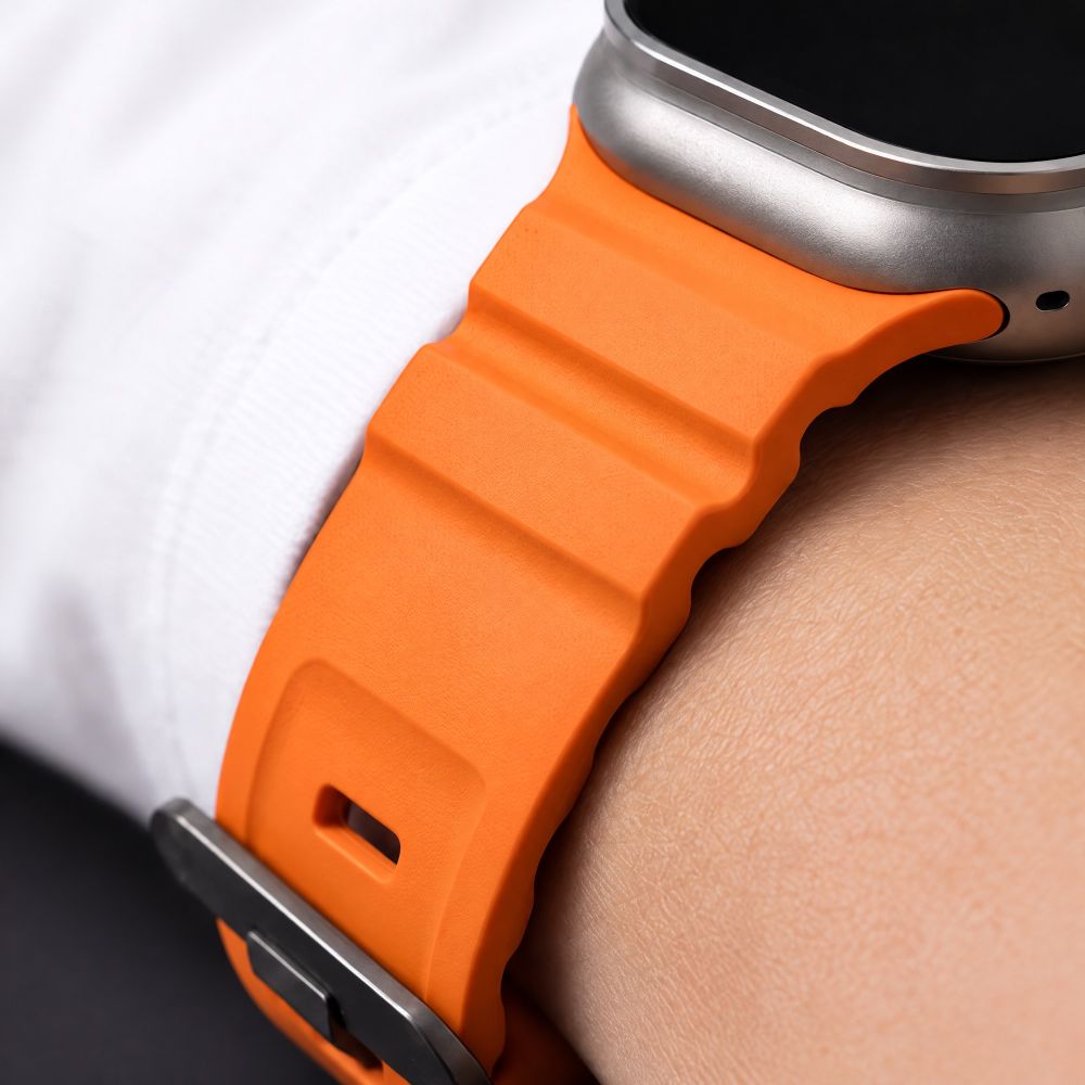 Dirželis Tech-Protect Motion Apple Watch 8 / 9 / 10 / 11 / 12 / SE / Ultra (44 / 45 / 46 / 49 mm), oranžinis -- Apple...