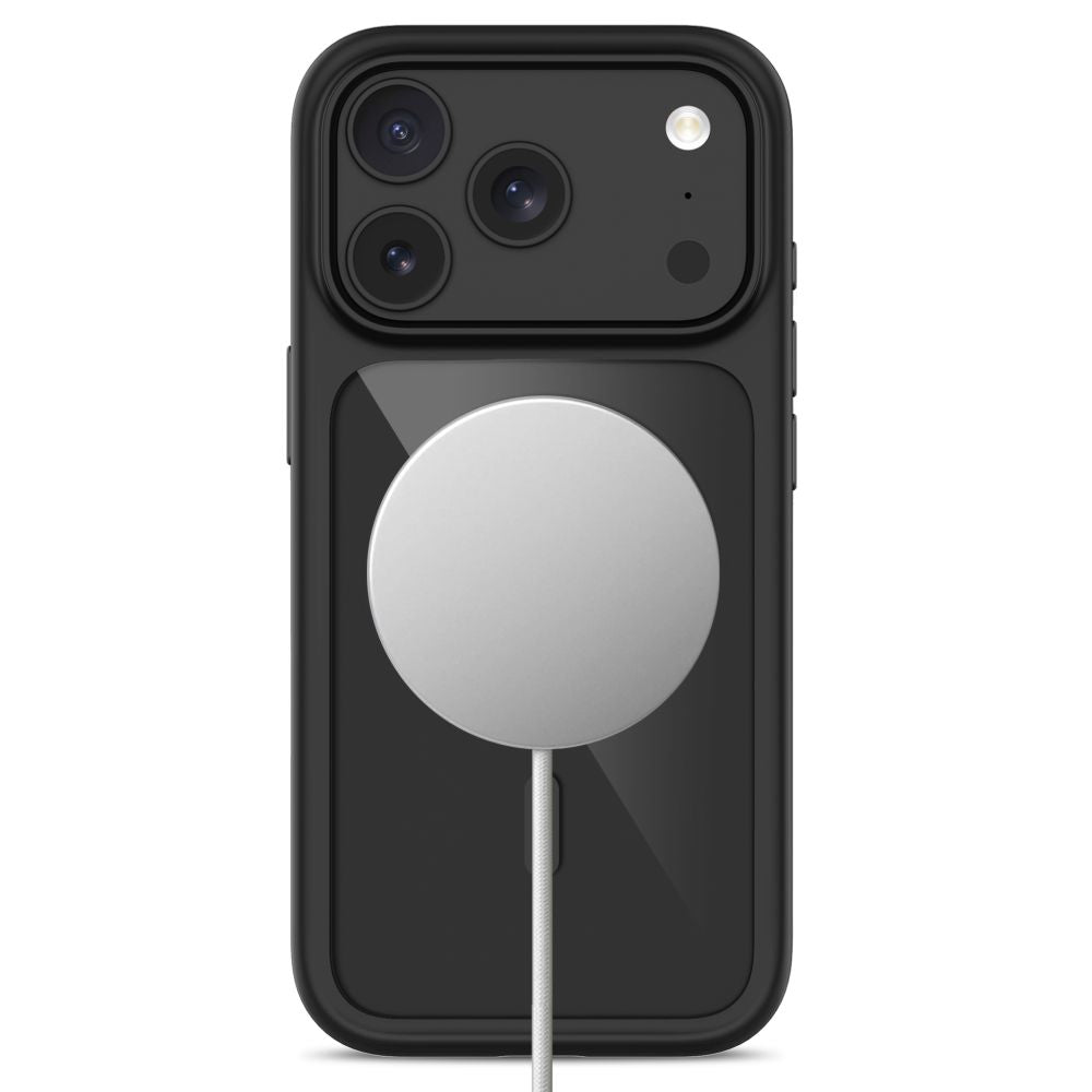 Dėklas ir apsauginis stiklas Tech-Protect MagOne MagSafe CC iPhone 17 Pro / 18 Pro, 2 vnt. stiklo, juodas / skaidrus --...