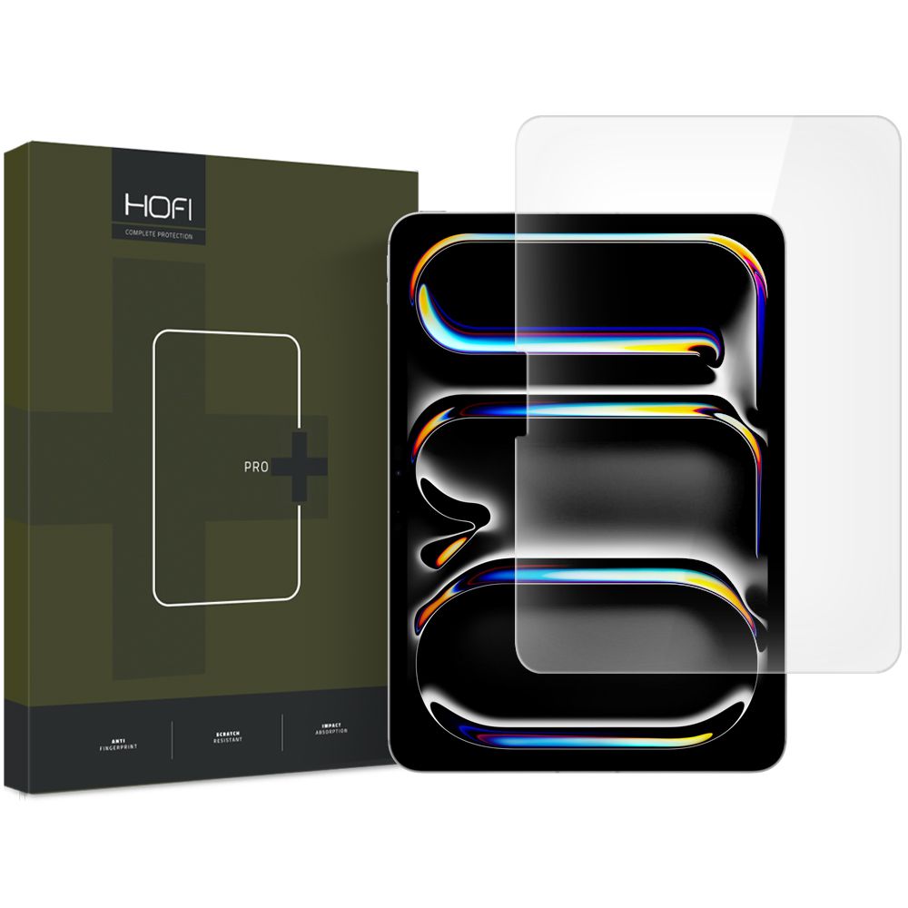 Apsauginis stiklas Hofi Glass Pro+ iPad Air 13 (1/2/3 kartos, 2024-2026) / iPad Pro 13 (7/8 kartos, 2024-2025), skaidrus...