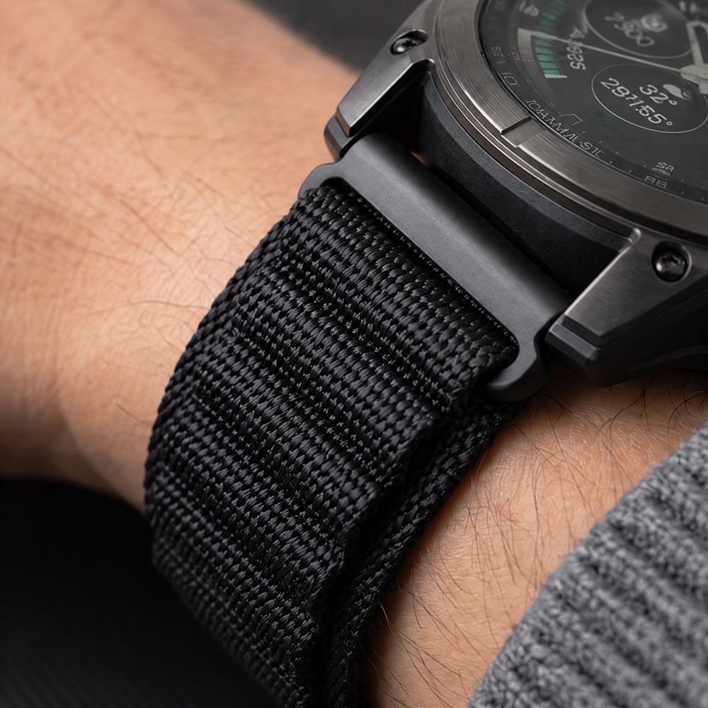 Dirželis Tech-Protect Nylon Pro Garmin Fenix 5X / 5X Plus / 6X / 6X Pro / 7X / 8 / 8 Pro / 9 / 9 Pro (47 mm), juodas --...