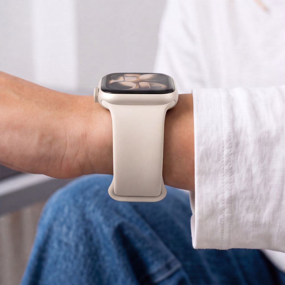 Dirželis Tech-Protect Silicone Apple Watch 8 / 9 / 10 / 11 / 12 / SE / Ultra (44 / 45 / 46 / 49 mm), žvaigždžių šviesa --...