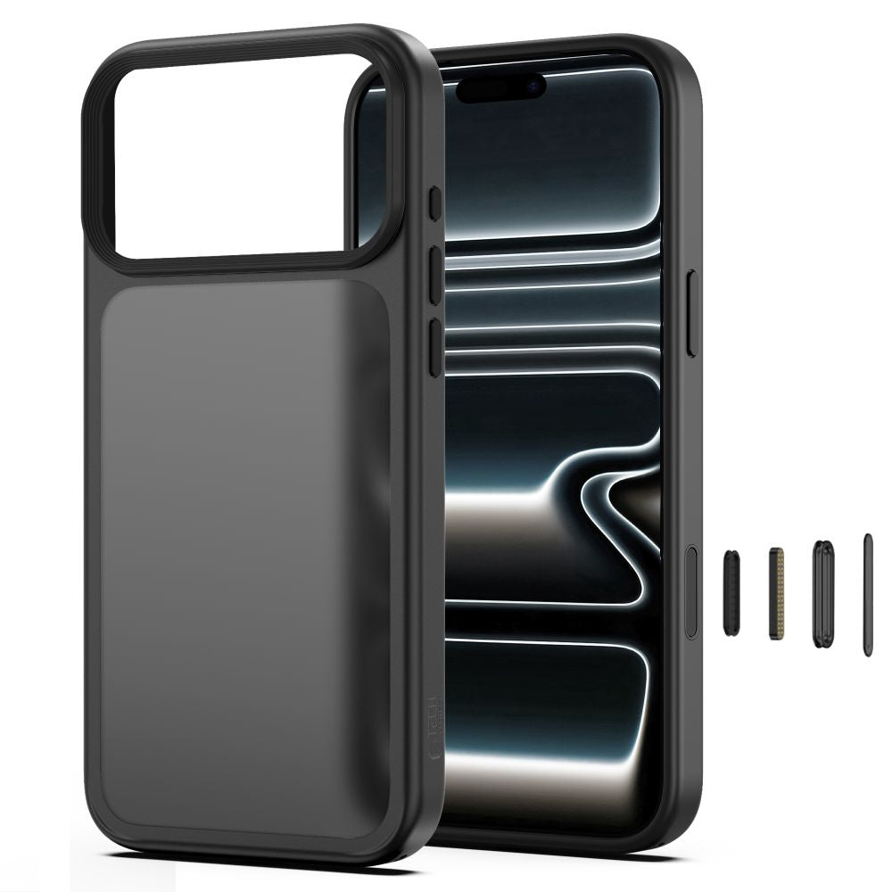 Dėklas Tech-Protect Magmat CC iPhone 17 Pro Max / 18 Pro Max, matinis juodas -- iPhone 17 Pro Max, iPhone 18 Pro Max