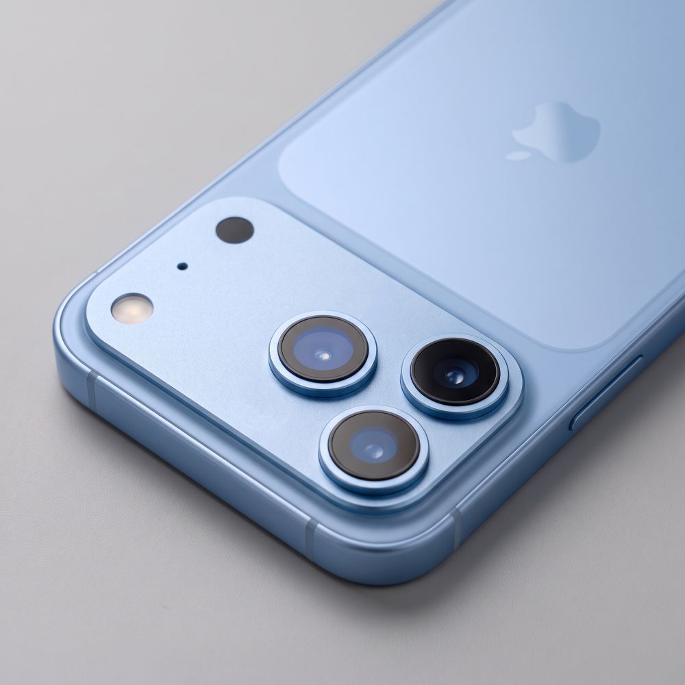 Kameros objektyvų apsaugų rinkinys Tech-Protect Camfull Fit+ iPhone 18 Pro Max, šviesiai mėlynas -- iPhone 18 Pro Max