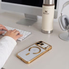 Dėklas Tech-Protect MagFlex MagSafe iPhone 17 Pro Max / 18 Pro Max, blizgus auksinis -- iPhone 17 Pro Max, iPhone 18 Pro Max