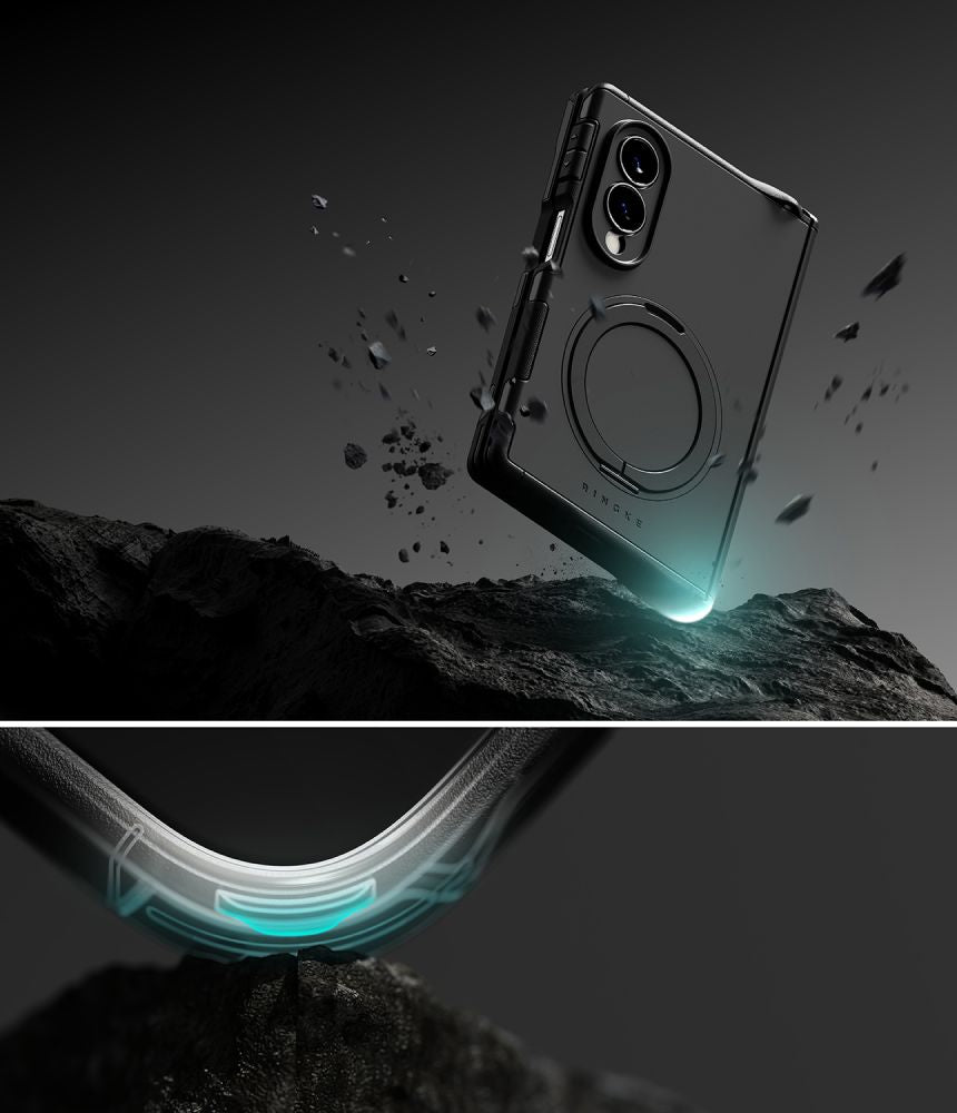 Dėklas Ringke Alles Magnetic MagSafe Galaxy Z Fold 8, juodas -- Galaxy Z Fold 8