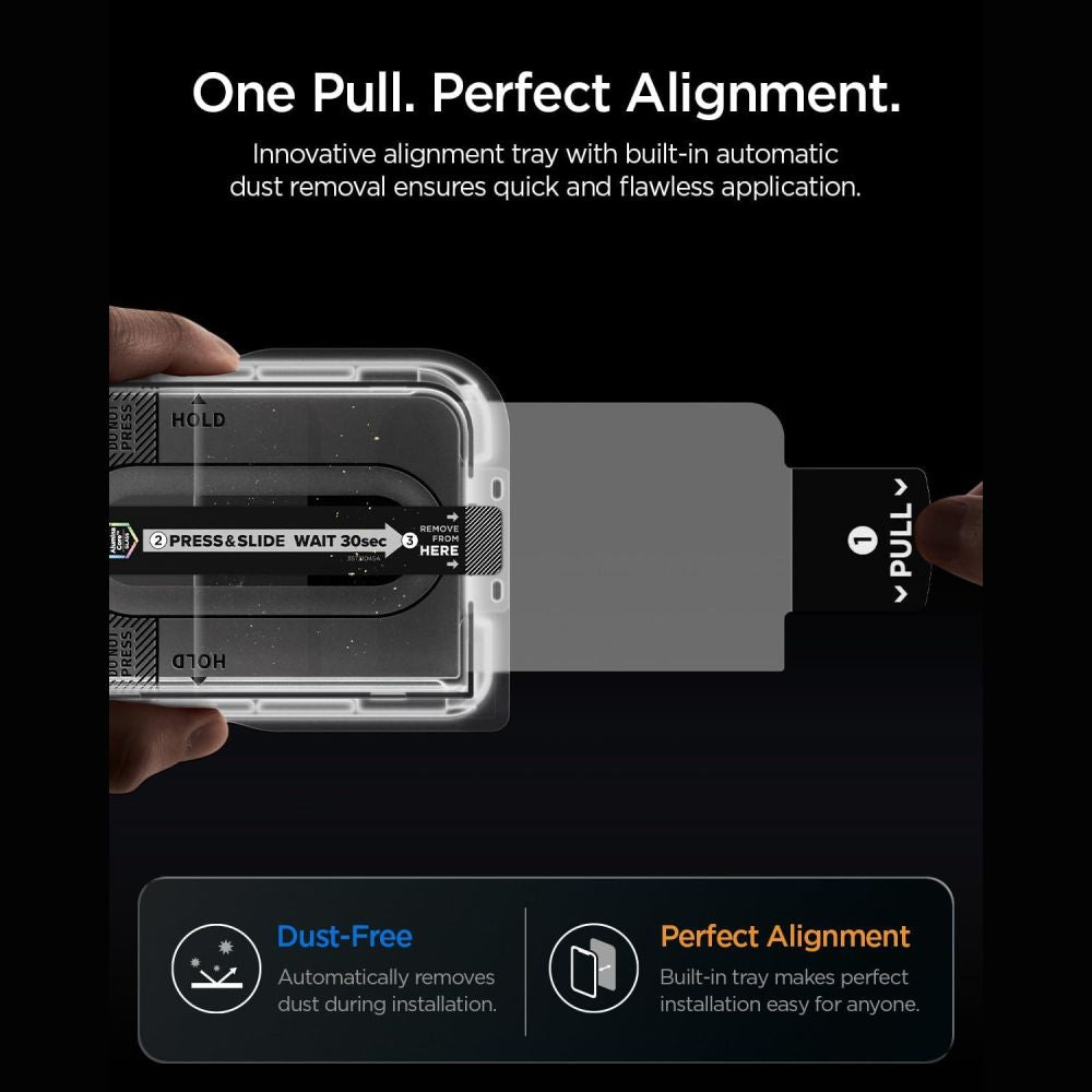 Apsauginis stiklas Spigen Glas.tR EZ Fit Pro iPhone Duo, skaidrus -- iPhone Duo