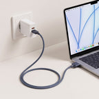 Kabelis Tech-Protect MMC01 Ultraboost USB-C - MagSafe 3, 140W, 300 cm, MacBook, tamsiai mėlynas -- MacBook