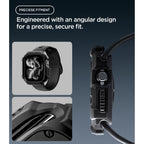 Dėklas Spigen Rugged Armor Apple Watch 12 (42 mm), matinis juodas -- Apple Watch 12 (42 mm)