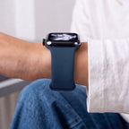 Dirželis Tech-Protect Silicone Apple Watch 8 / 9 / 10 / 11 / 12 / SE / Ultra (44 / 45 / 46 / 49 mm), tamsiai mėlynas --...