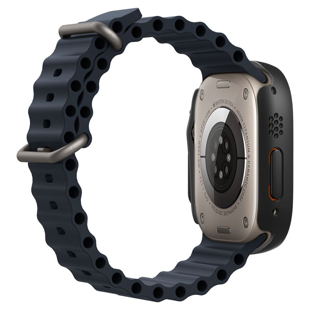 Dėklas Spigen Thin Fit 360 Apple Watch Ultra 1 / 2 (49 mm), juodas -- Apple Watch Ultra (49 mm), Apple Watch Ultra 2 (49 mm)