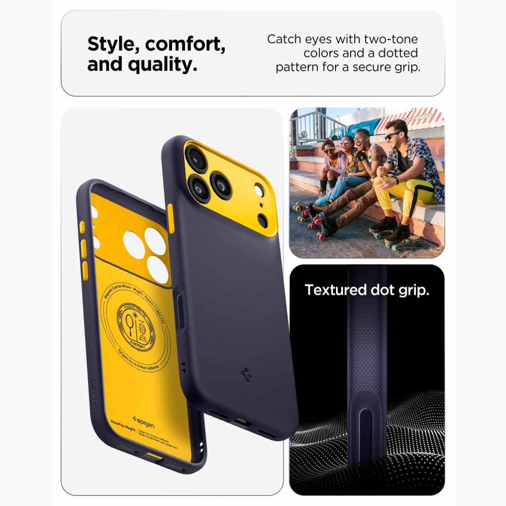 Dėklas Spigen Nano Pop MagSafe iPhone 17 Pro / 18 Pro, tamsiai mėlynas -- iPhone 17 Pro, iPhone 18 Pro