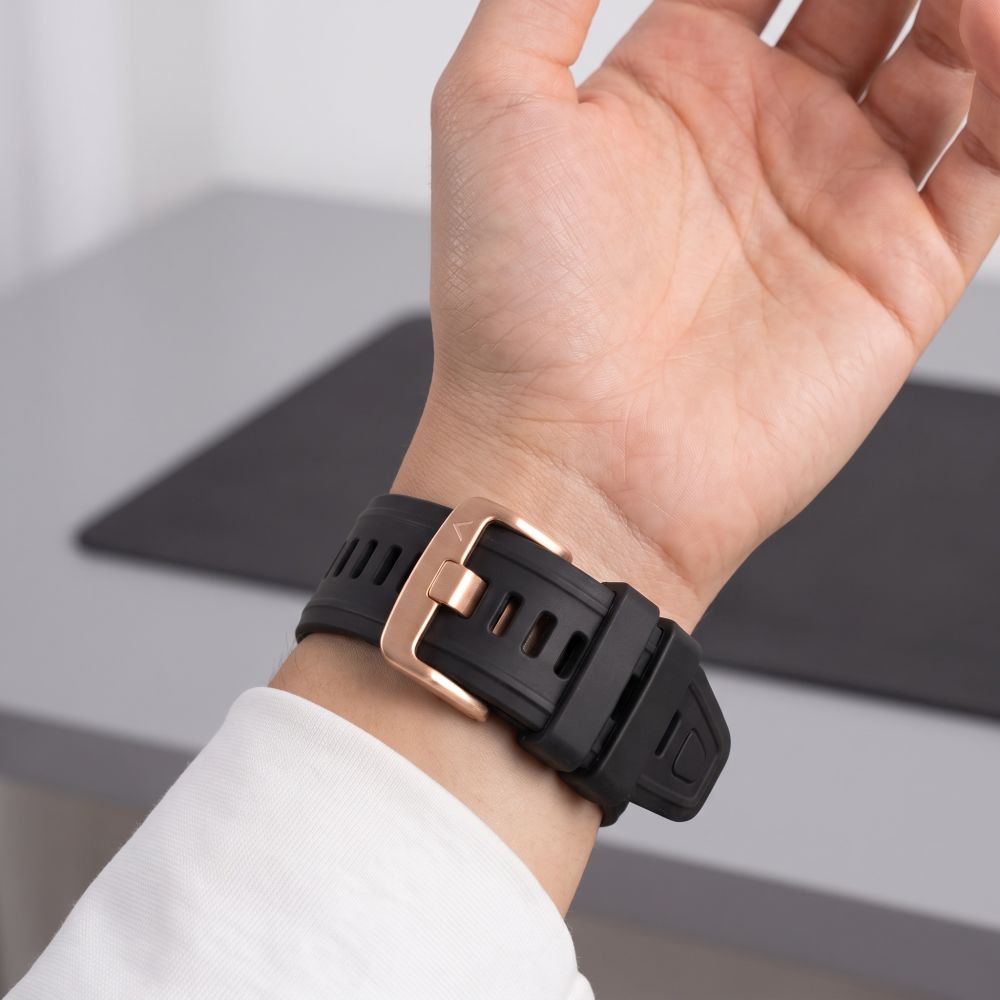 Dirželis Tech-Protect Silicone Garmin Fenix 5S / 5S Plus / 6S / 6S Pro / 7S / 8 / 9 / 9 Pro (43 mm), juodas -- Garmin...