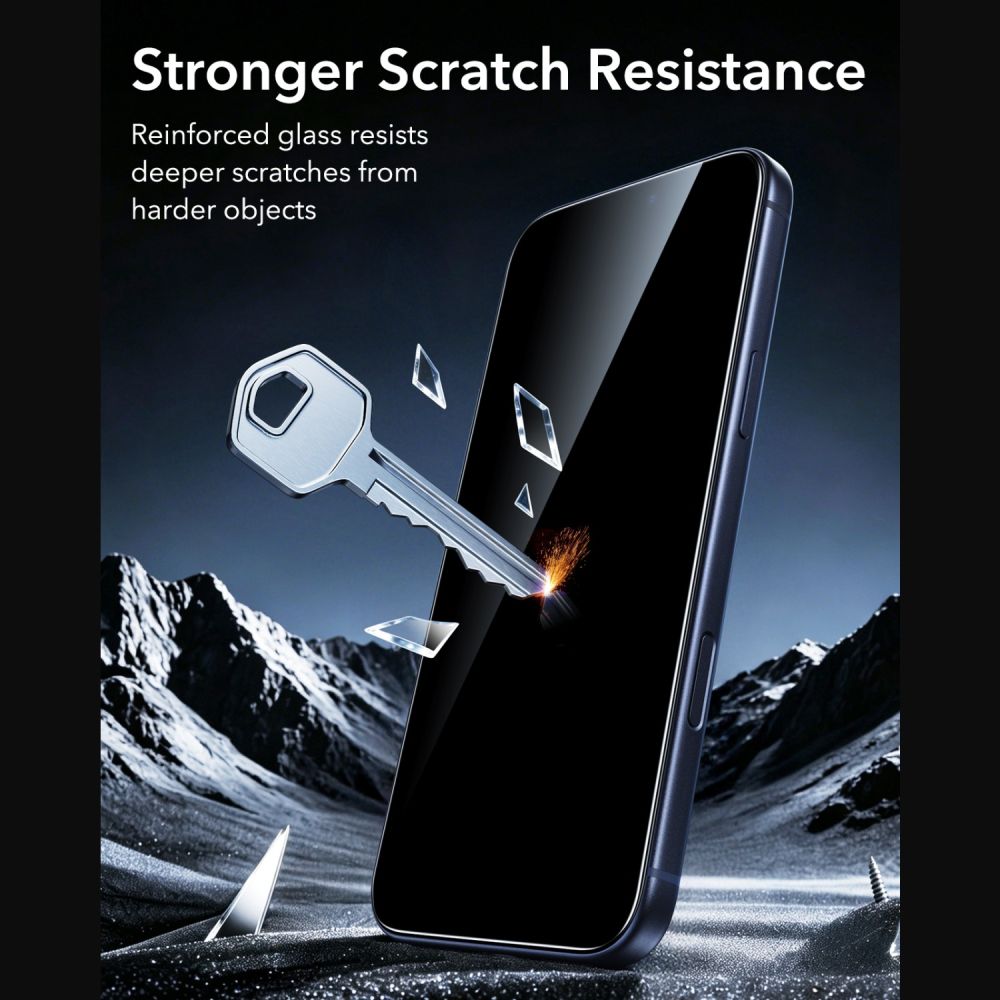 Apsauginis privatumo stiklas ESR UltraFit Armorite, 2 vnt., iPhone 18 Pro -- iPhone 18 Pro
