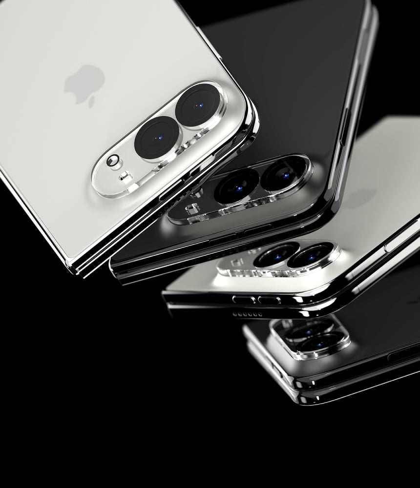 Kameros apsauginis stiklas Ringke Camera Full Cover iPhone Duo, 2 vnt., juodas -- iPhone Duo