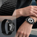 Dirželis Spigen WBF01 Apple Watch 8 / 9 / 10 / 11 / SE / Ultra, juodas -- Apple Watch 8 (45 mm), Apple Watch 9 (45 mm),...