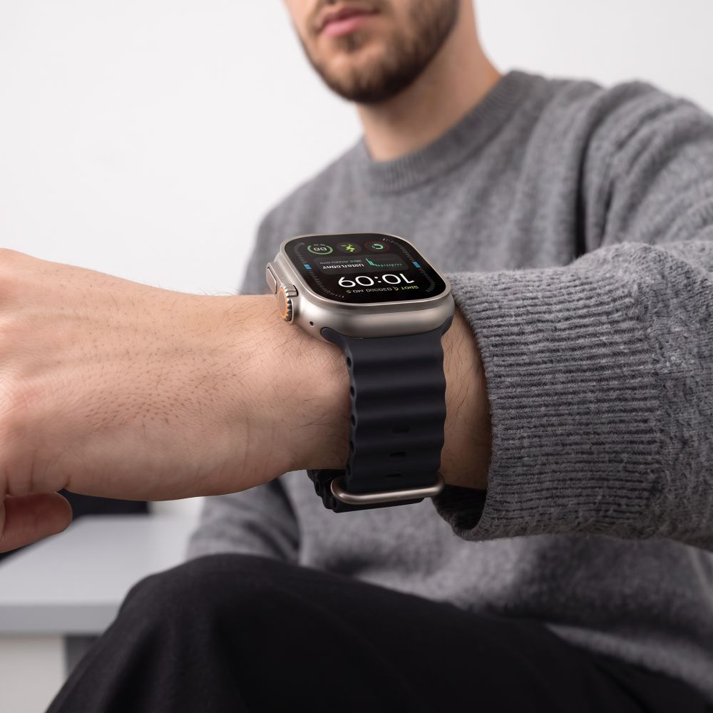 Dirželis Tech-Protect Iconband Pro Apple Watch 8 / 9 / 10 / 11 / 12 / SE / Ultra (44 / 45 / 46 / 49 mm), tamsiai pilkas...
