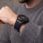 Dirželis Tech-Protect NylonLoop Garmin Fenix 5X / 5X Plus / 6X / 6X Pro / 7X / 8 / 8 Pro / 9 / 9 Pro (51 mm), tamsiai...