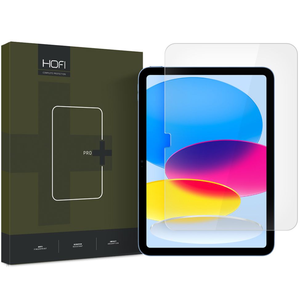 Apsauginis stiklas Hofi Glass Pro+ iPad 10.9" 10 / 2022 / 11" 11 / 2025 Skaidrus -- iPad 10.9 (2022), iPad 11 (2025)