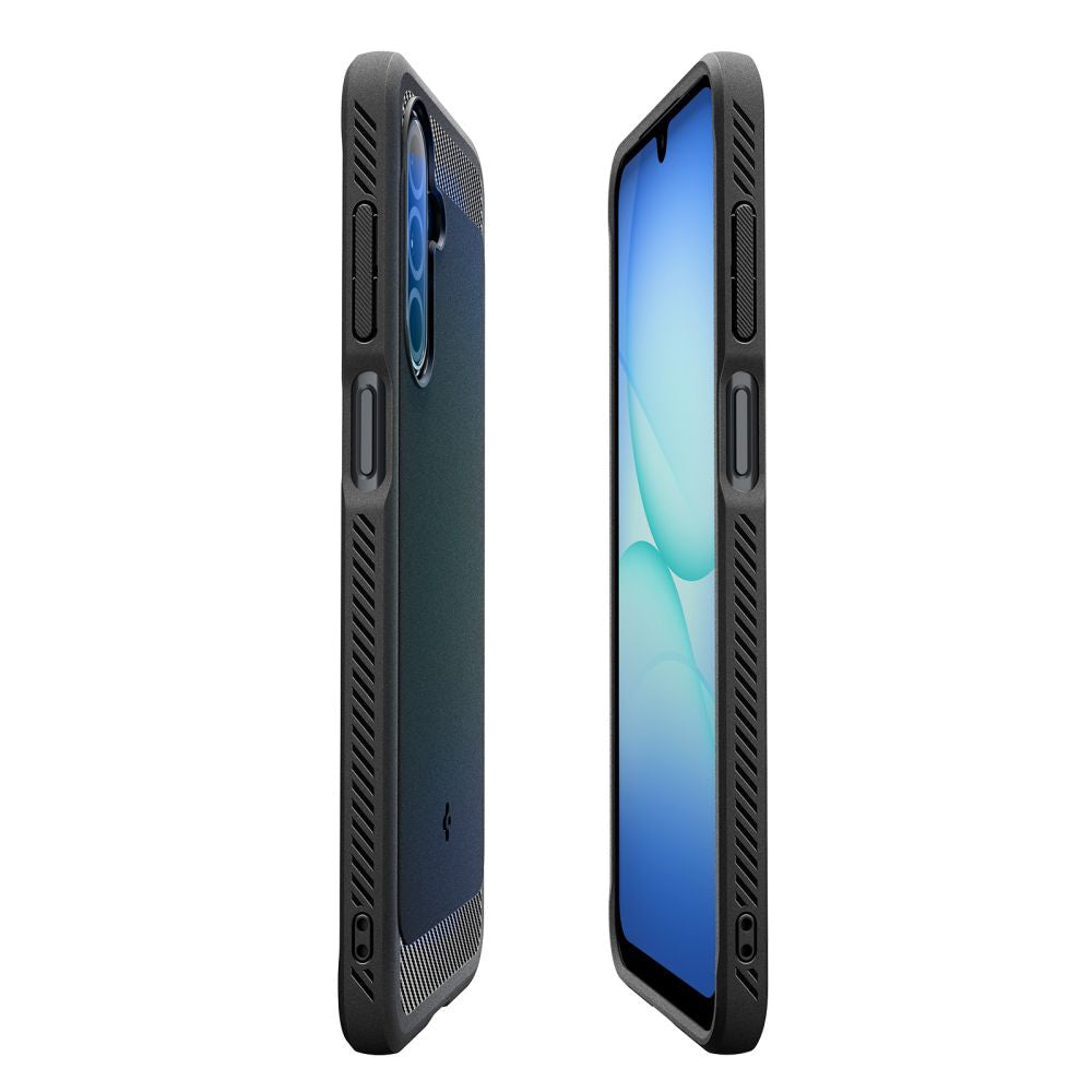 Dėklas Spigen Rugged Armor Samsung Galaxy A17 4G / 5G, matinis juodas -- Galaxy A17 4G, Galaxy A17 5G