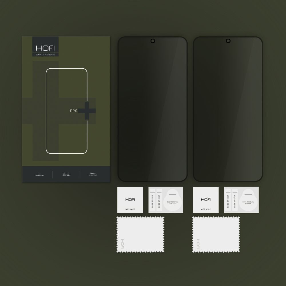 Apsauginis stiklas Hofi Anti Spy Glass Pro+ Privacy, Galaxy S24 / S25, 2 vnt. -- Galaxy S24, Galaxy S25